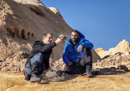 Daveed Diggs, who eats a tarantula, and Cynthia Erivo join Bear Grylls to survive in the wild