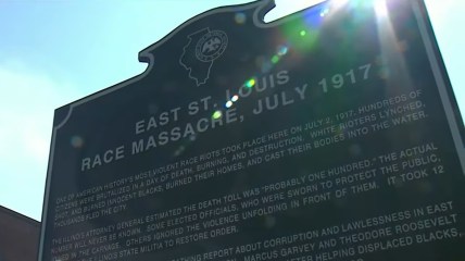 Historical marker commemorates 1917 East St. Louis race massacre