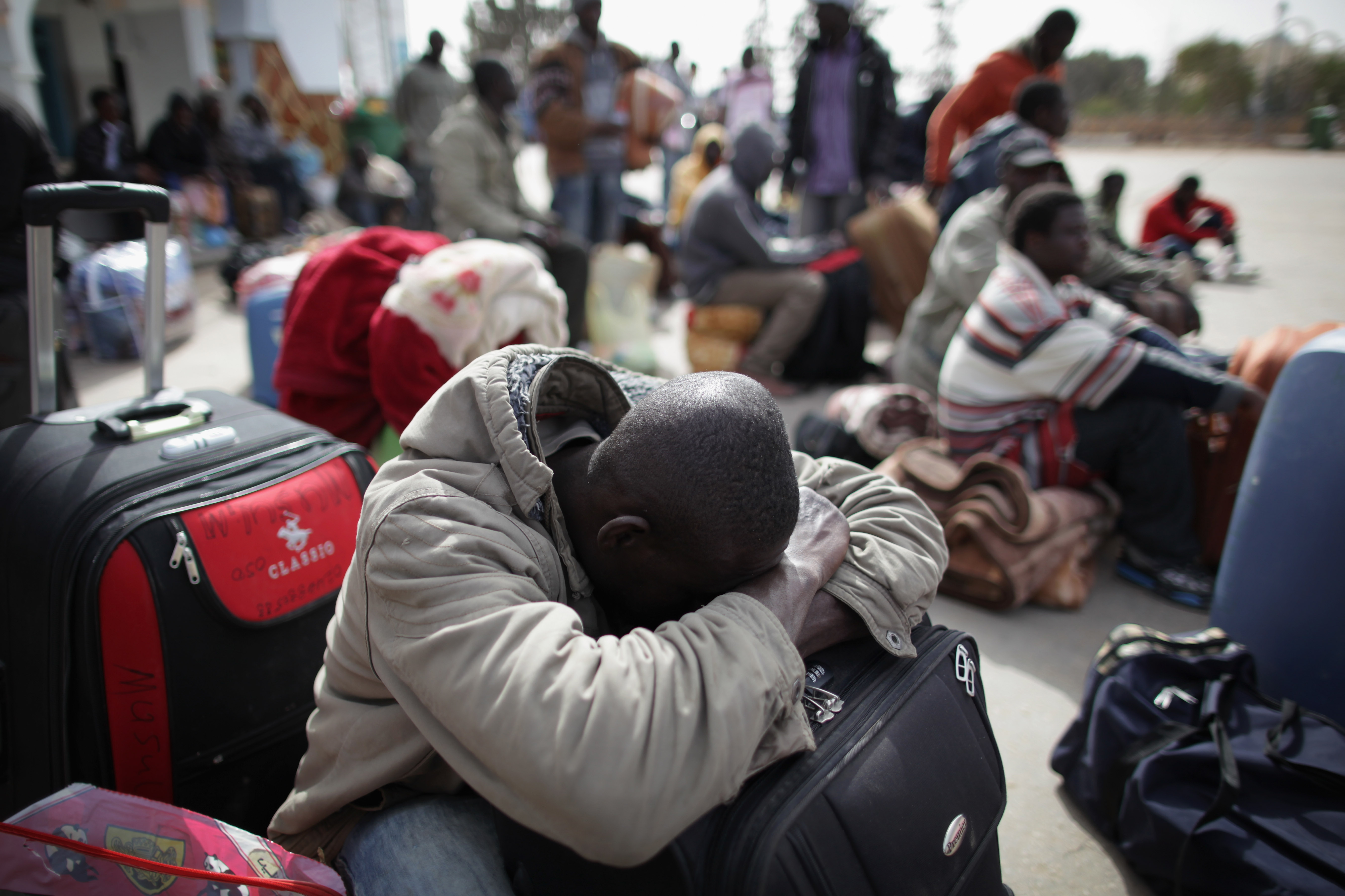 ‘God willing, we will meet again in Libya.’ A migrant family’s tale shows chaos at Tunisian border 