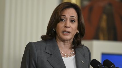 Harris delivers fiery speech in Florida after school curriculum on slavery draws outrage