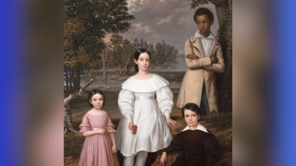 Bélizaire and the Frey Children painting