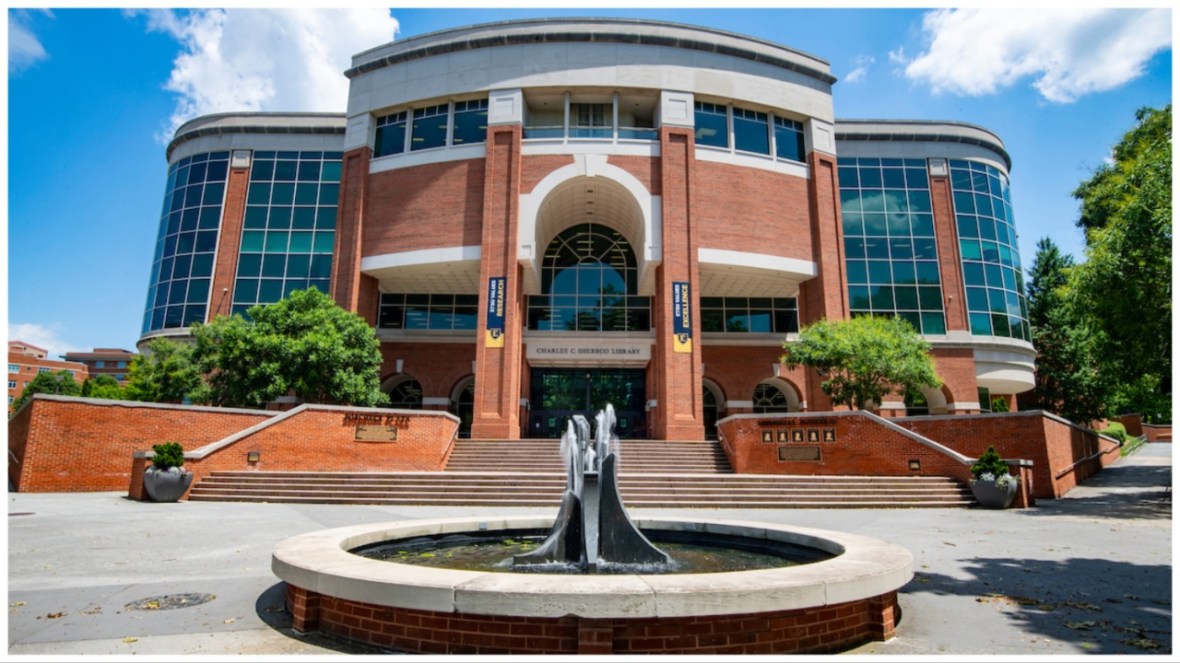 fountain honoring Black students