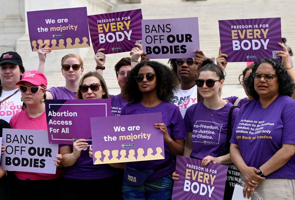 Abortion rights advocates rally for reproductive rights ahead of Roe v. Wade  anniversary - TheGrio