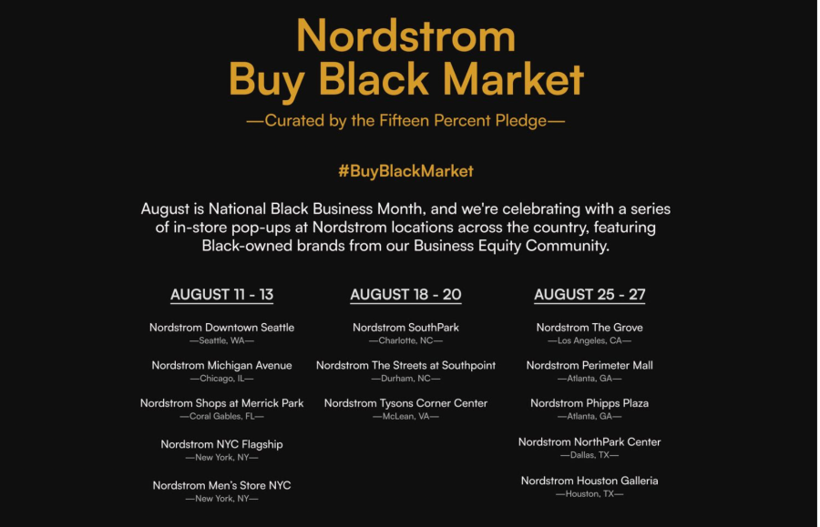 Normani, Black Business Month, 2023 Black Business Month, Buy From A Black Woman Inspire Tour H&M, Normani Buy from a Black Woman tour, 15 percent pledge Nordstrom pop up shop theGrio.com