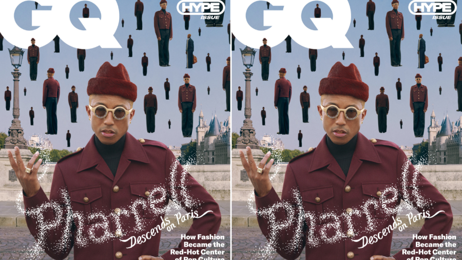 Pharrell Williams GQ cover, Pharrell Williams Louis Vuitton, Pharrell Williams Virgil Abloh, 