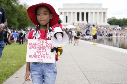 Thousands converge on National Mall to mark the March on Washington’s 60th anniversary