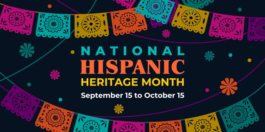 National Hispanic heritage month is September 15 to October 15.
