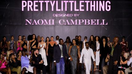 Naomi Campbell x PrettyLittleThing, Naomi Campbell at New York Fashion Week 2023, New York Fashion Week 2023, fast fashion, Black designers, Victor Anate, Edvin Thompson, Black fashion, Black style, theGrio.com