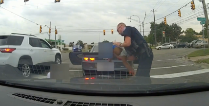 Police officer praised for reviving baby during traffic stop in suburban Detroit