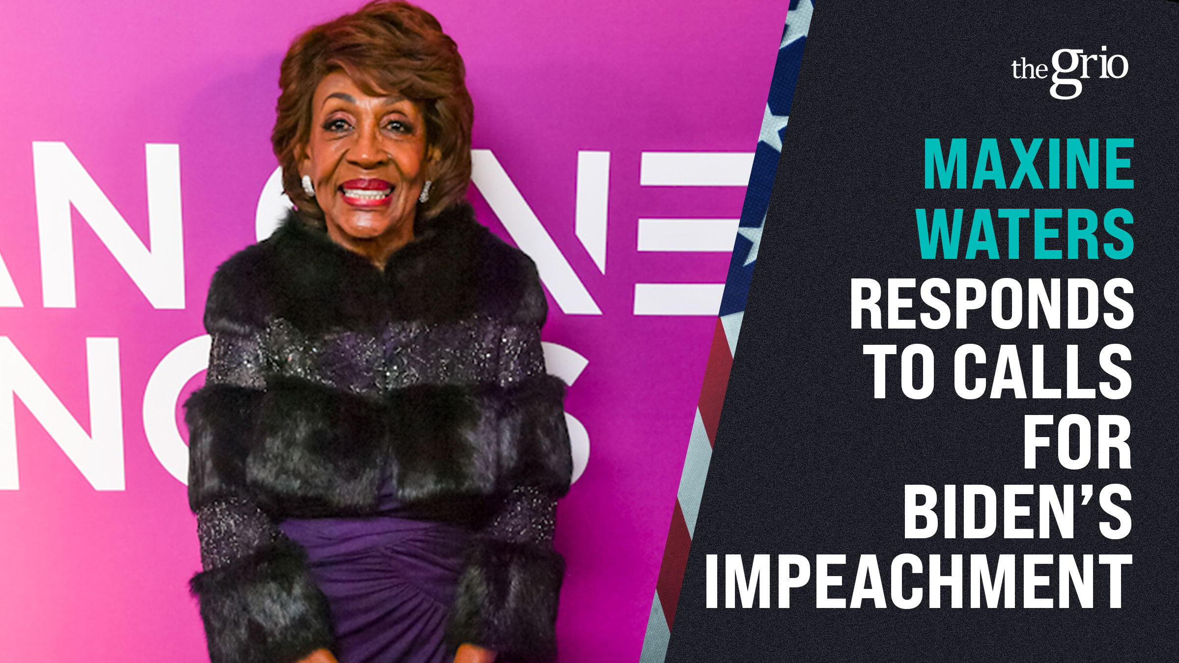 Watch: Maxine Waters responds to calls for Biden’s impeachment