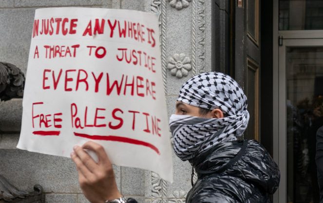 Activists Rally In Washington DC To Protest Israeli Bombing Of Gaza