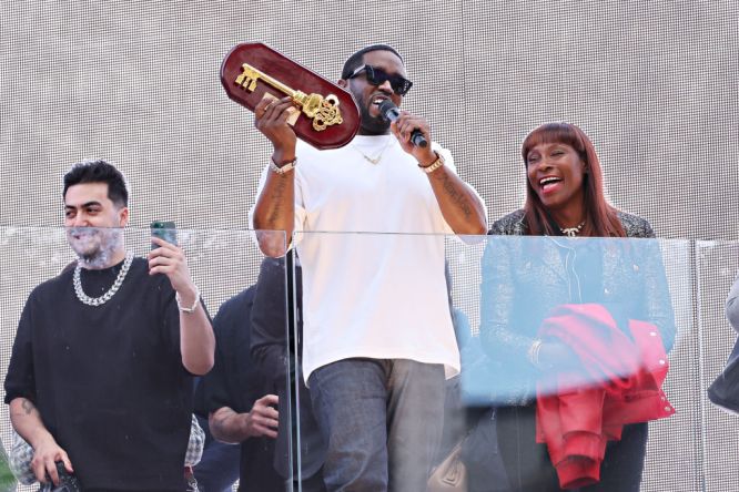 New York City Mayor Presents Sean "Diddy" Combs With Keys To The City