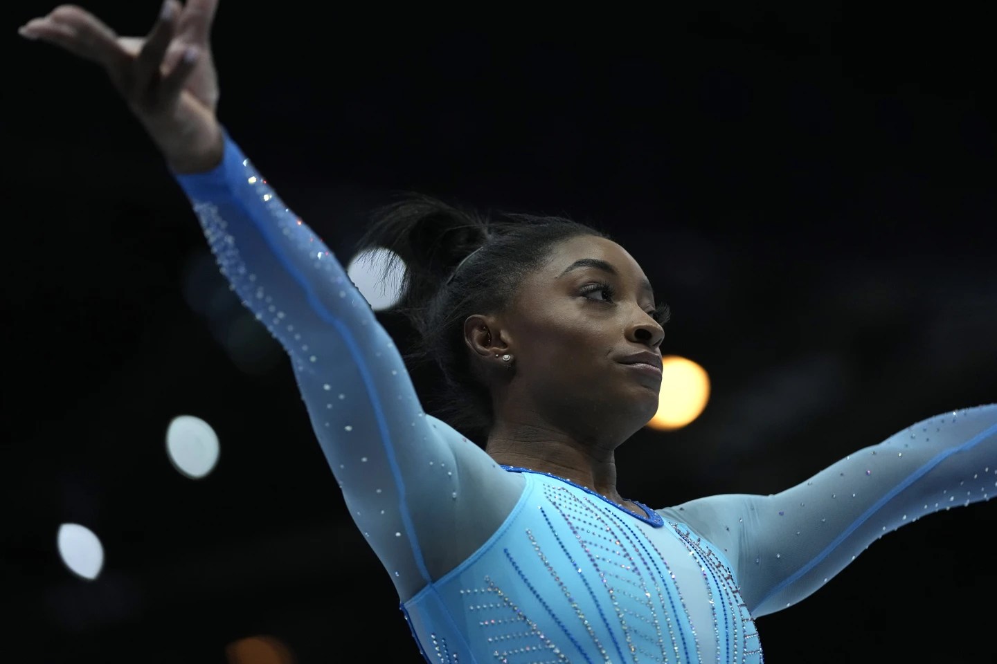 Simone Biles leads a dominant US performance at the world gymnastics championships