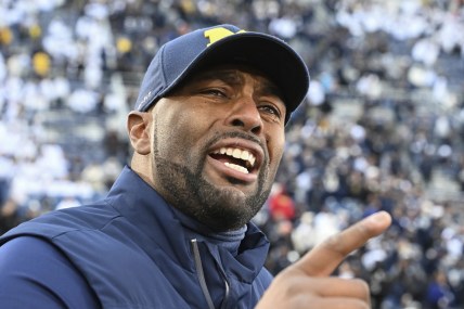 Sherrone Moore in charge of embattled Michigan football team amid Harbaugh suspension
