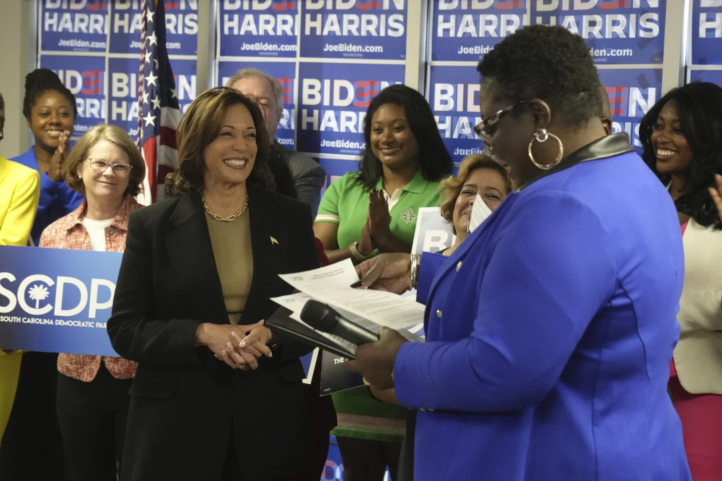 Harris files paperwork putting Biden on South Carolina’s ballot to kick off 2024 Democratic primary