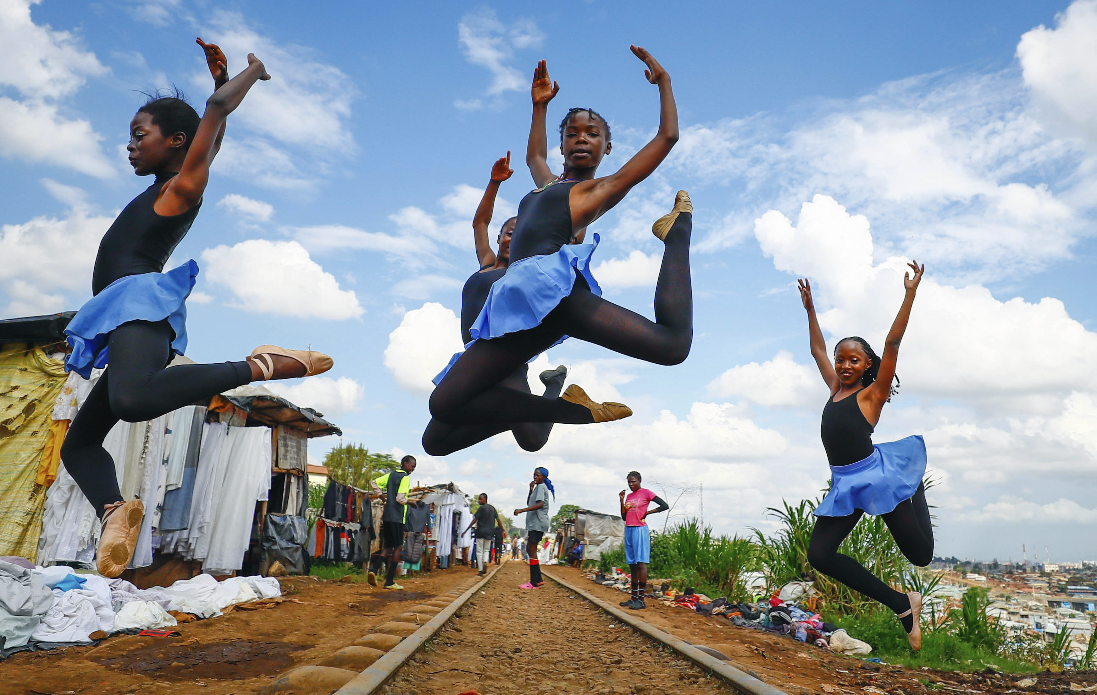 Young Kenyan ballet dancers stage early Christmas performance for their community