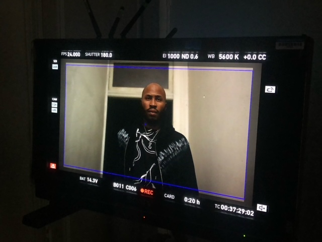 Jeroboam Bozeman on set for "ONCE AGAIN’ (for the very first time)."