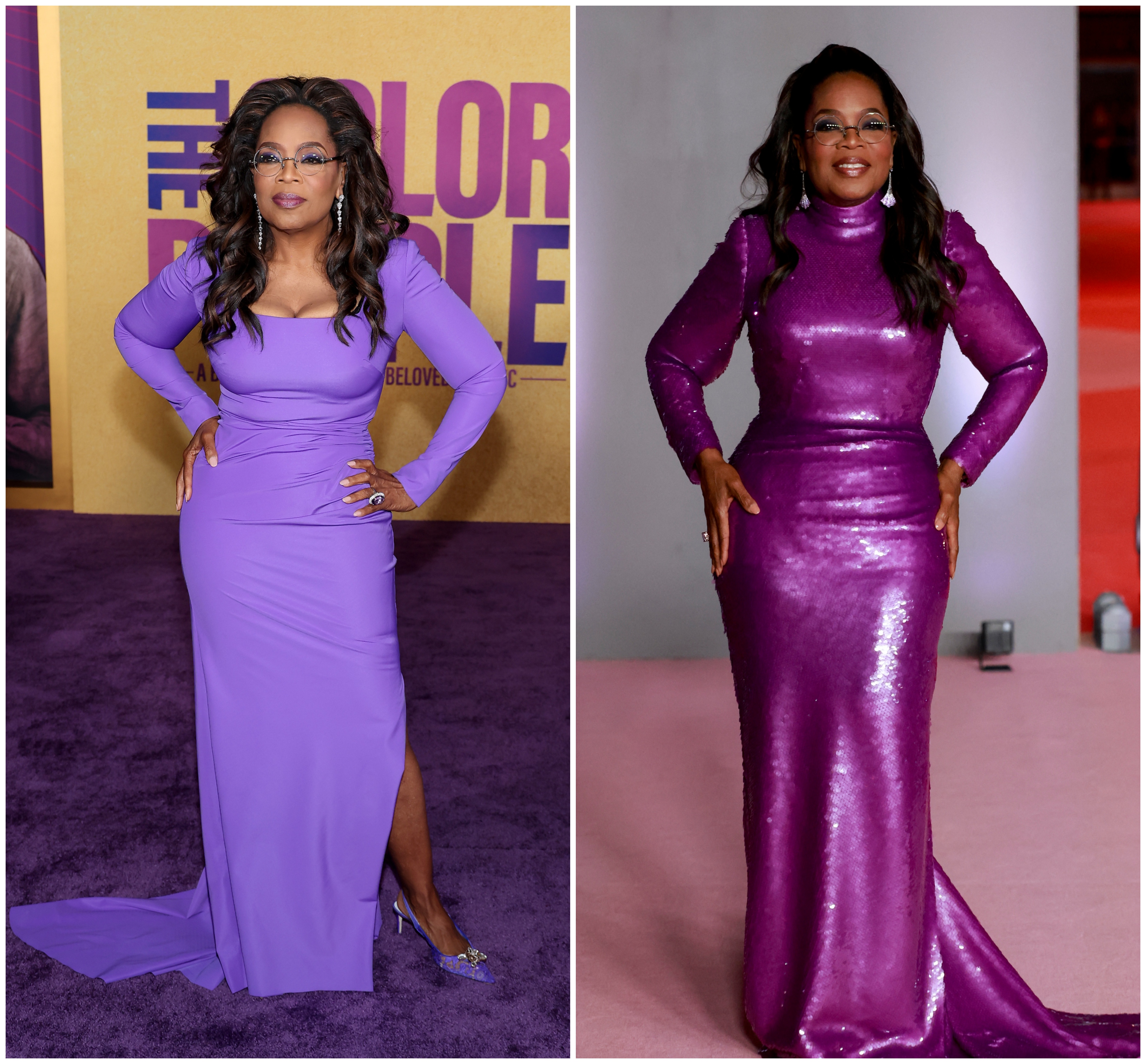 Oprah Winfrey In Atelier Versace - 2018 Golden Globe Awards - Red Carpet  Fashion Awards