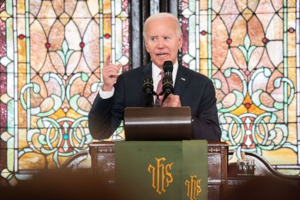 President Biden Delivers Remarks Emanuel AME Church In South Carolina As He Campaigns For Re-Election