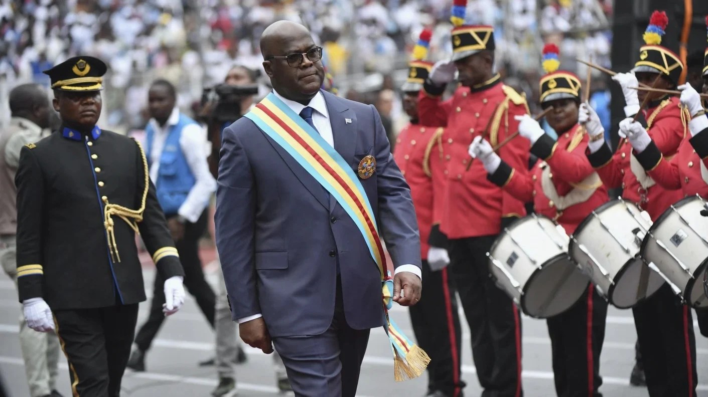 Congo’s President Felix Tshisekedi is sworn into office following his disputed reelection