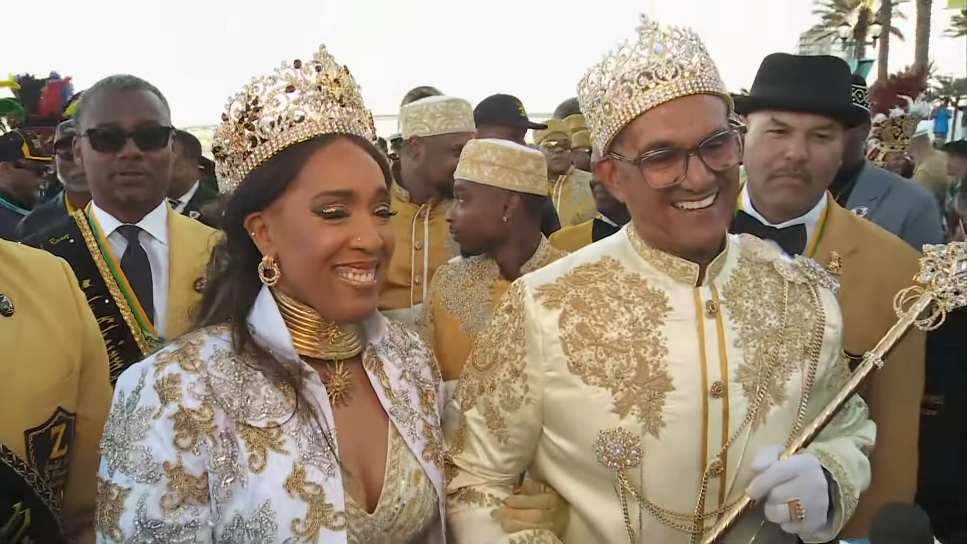 King and Queen Zulu as they arrived on Lundi Gras, theGrio.com