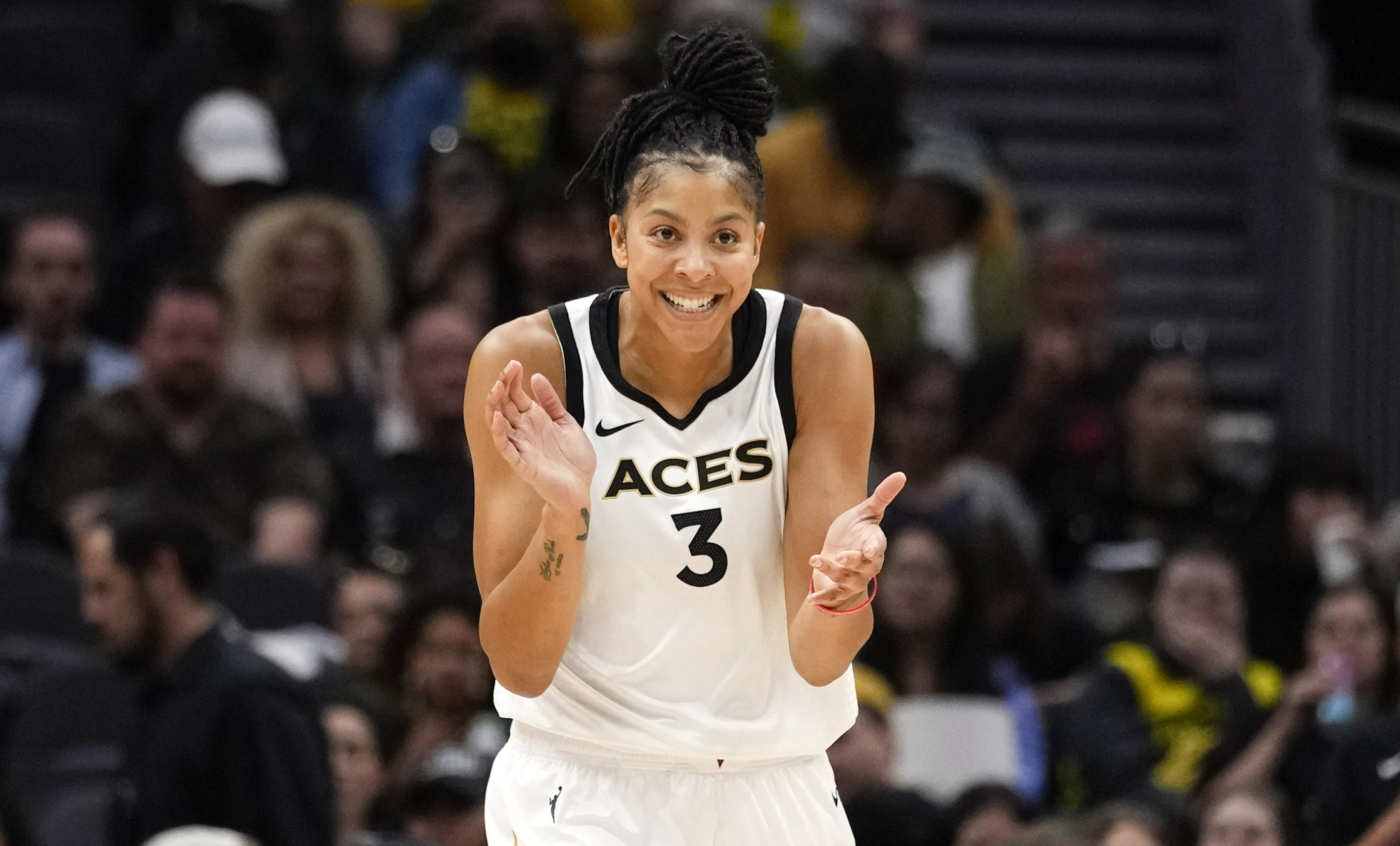WNBA great Candace Parker re-signs with Las Vegas in bid for her third title