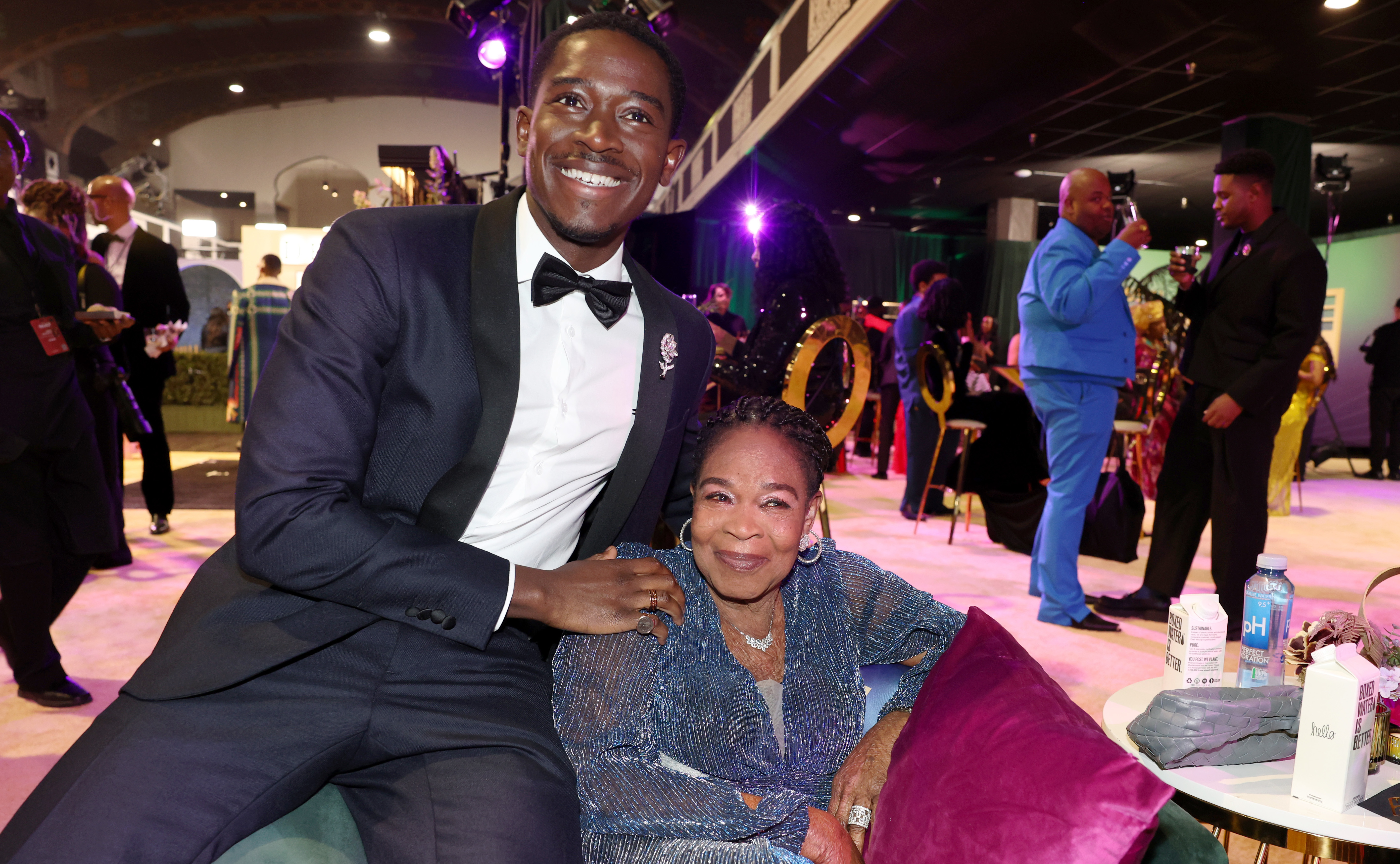 Actor Damson Idris and his mother Philippa