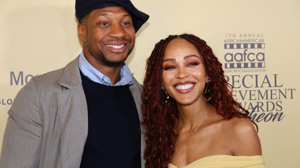 Jonathan Majors, Meagan Good, red carpet, Black Hollywood, celebrity couples, celebrity relationships, award season, theGrio.com