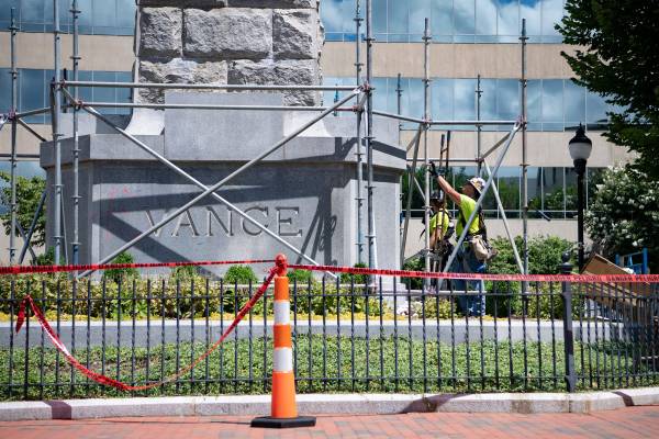 North Carolina’s highest court won’t revive challenge to remove Civil War governor’s monument