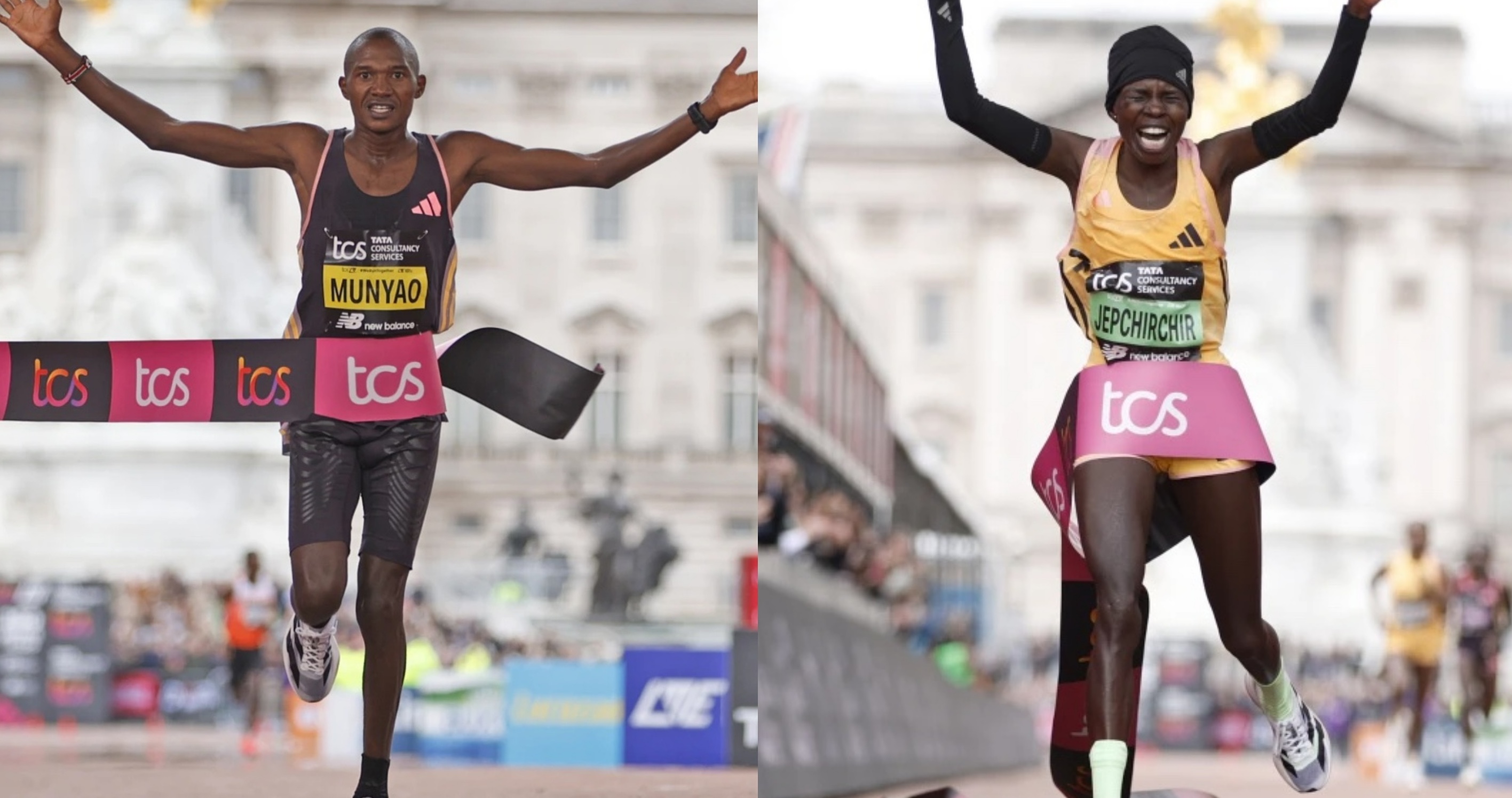 Kenyan runners win men’s, women’s London Marathon races