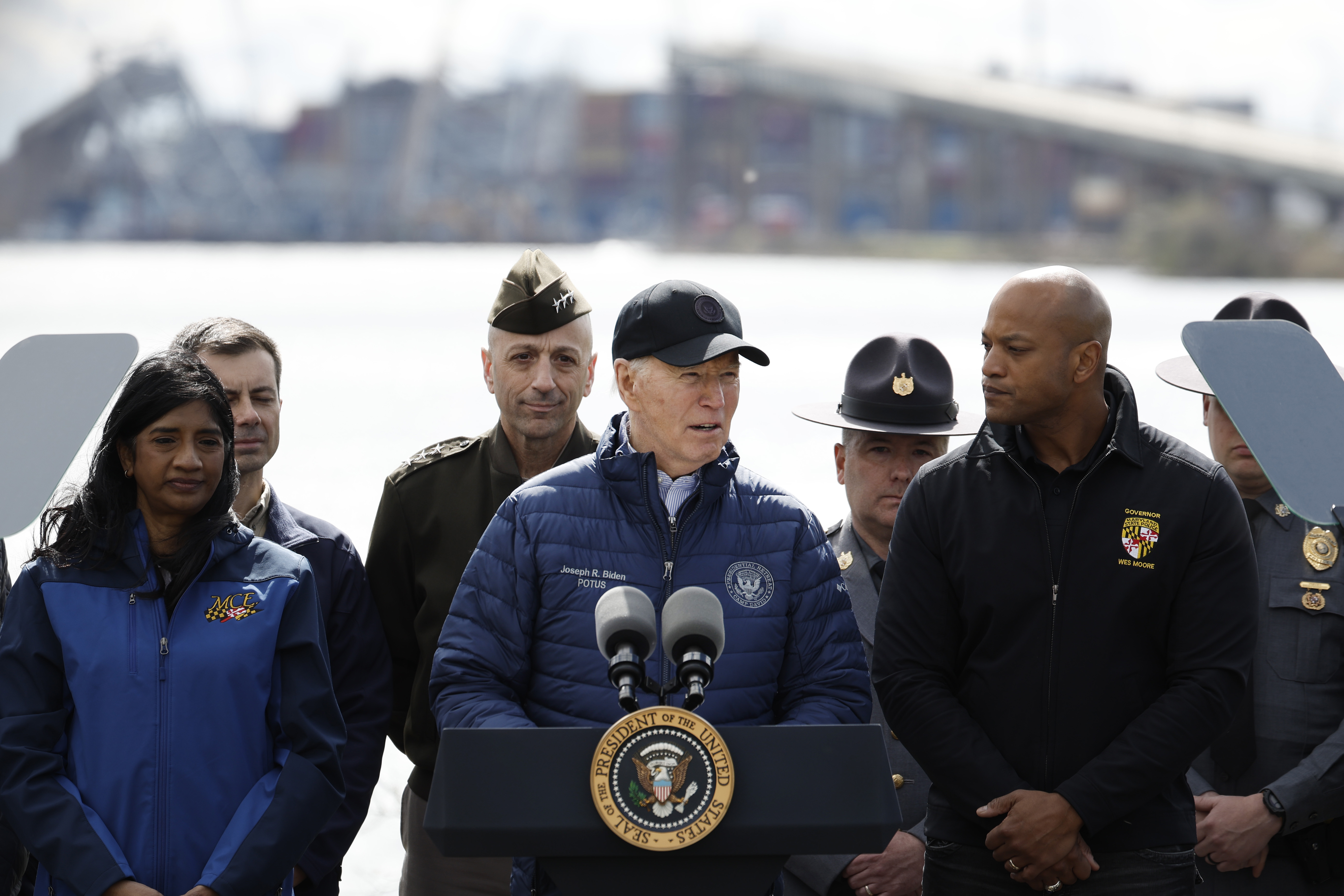 Biden tells Baltimore ‘your nation has your back’ during bridge visit