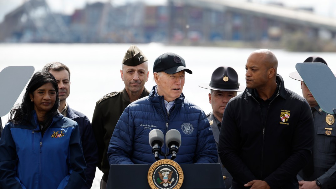 President Joe Biden Francis Scott Key Bridge, theGrio.com