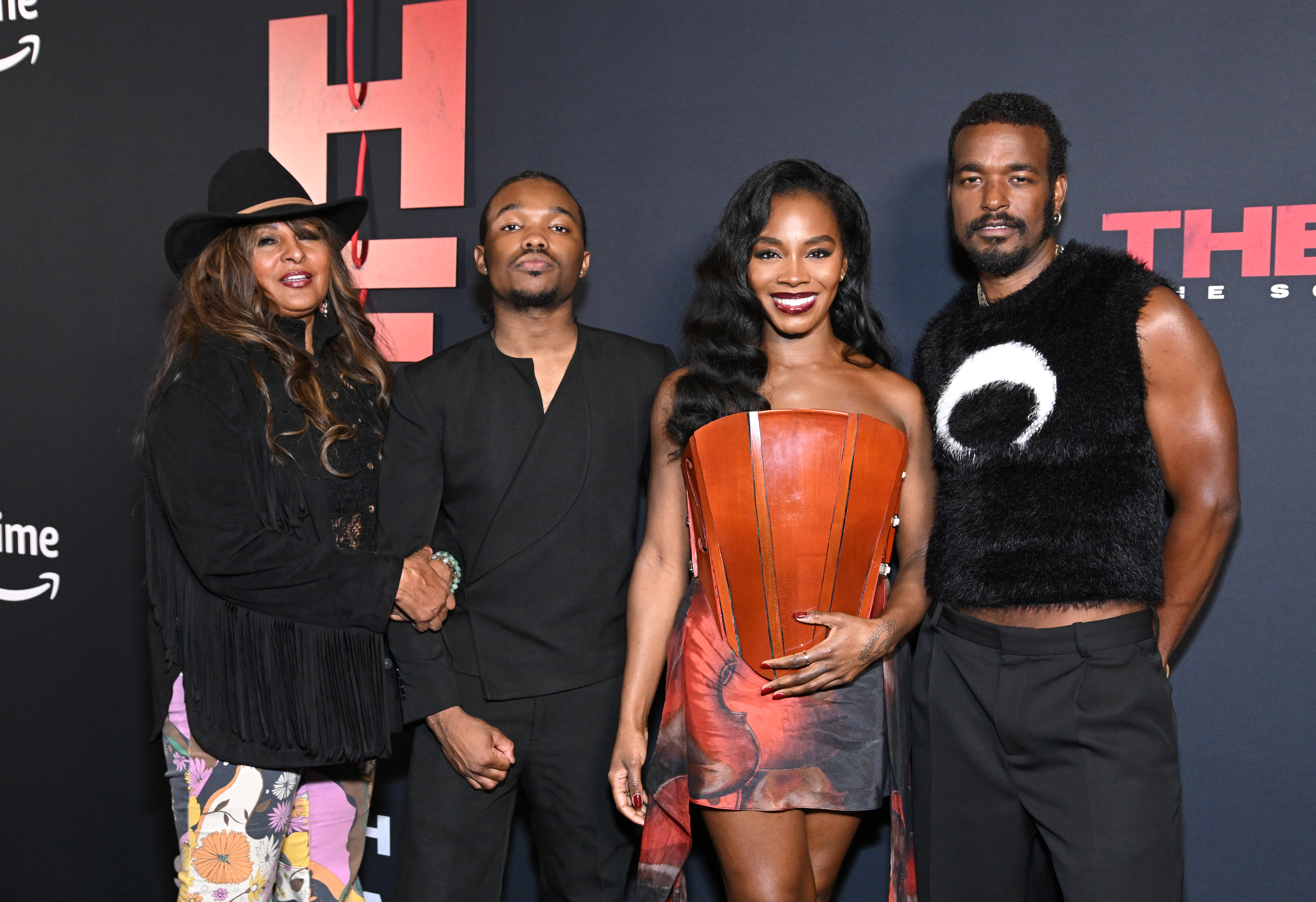 Actors Pam Grier, Joshua J. Williams, Deborah Ayorinde and Luke James