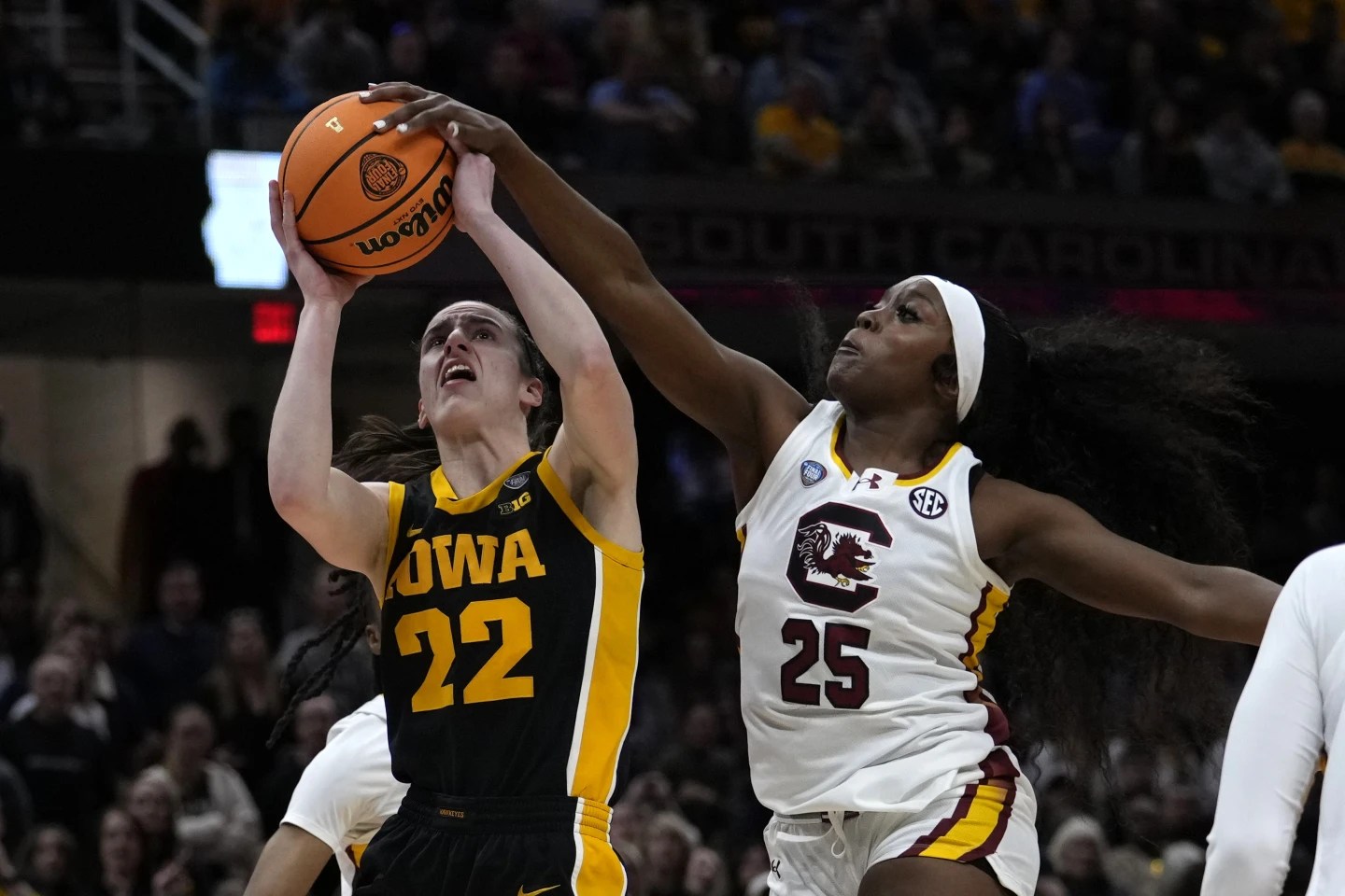 South Carolina finishes off perfect season with NCAA championship, beating Clark and Iowa 87-75