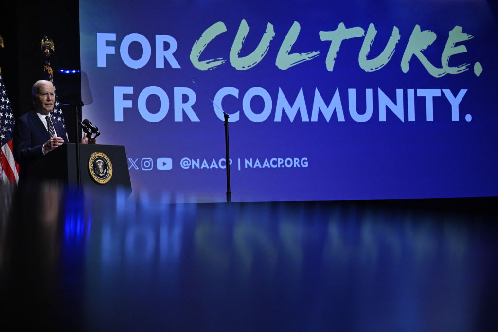 President Joe Biden speaks at the National Museum of African American History and Culture