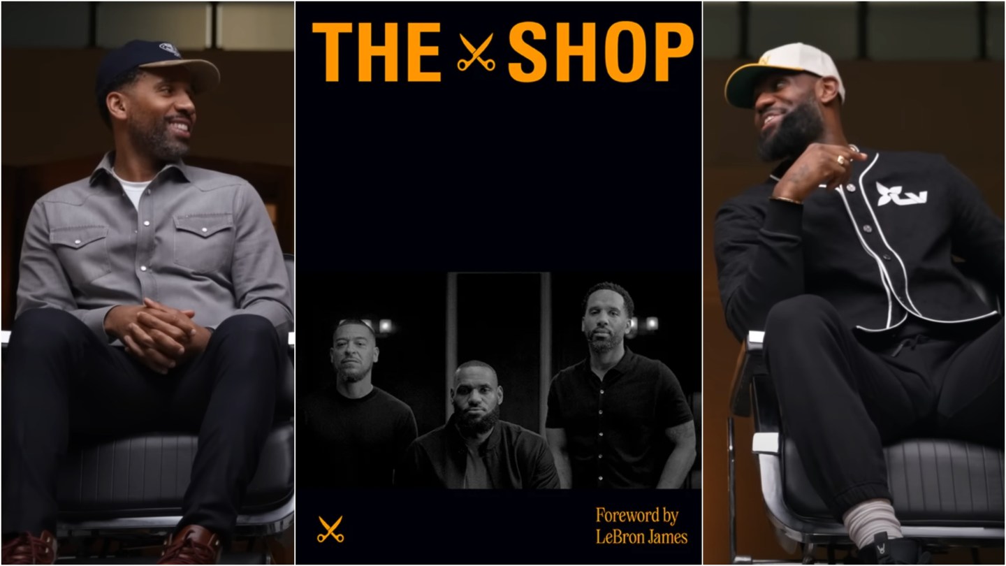 The Shop series, The Shop LeBron James, LeBron James, Maverick Carter, The Shop book, The Shop HBO, The Shop YouTube, LeBron James Maverick Carter, LeBron James show, Black books, theGrio.com