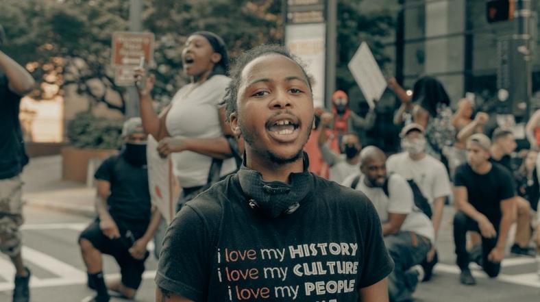 George Floyd protests in Uptown Charlotte, 5/30/2020, Juneteenth, thegrio.com