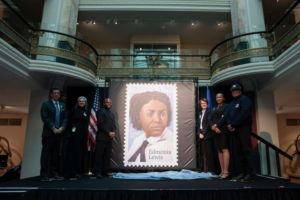 USPS Dedicates Edmonia Lewis Black Heritage Forever Stamp, thegrio.com, famous Black artists