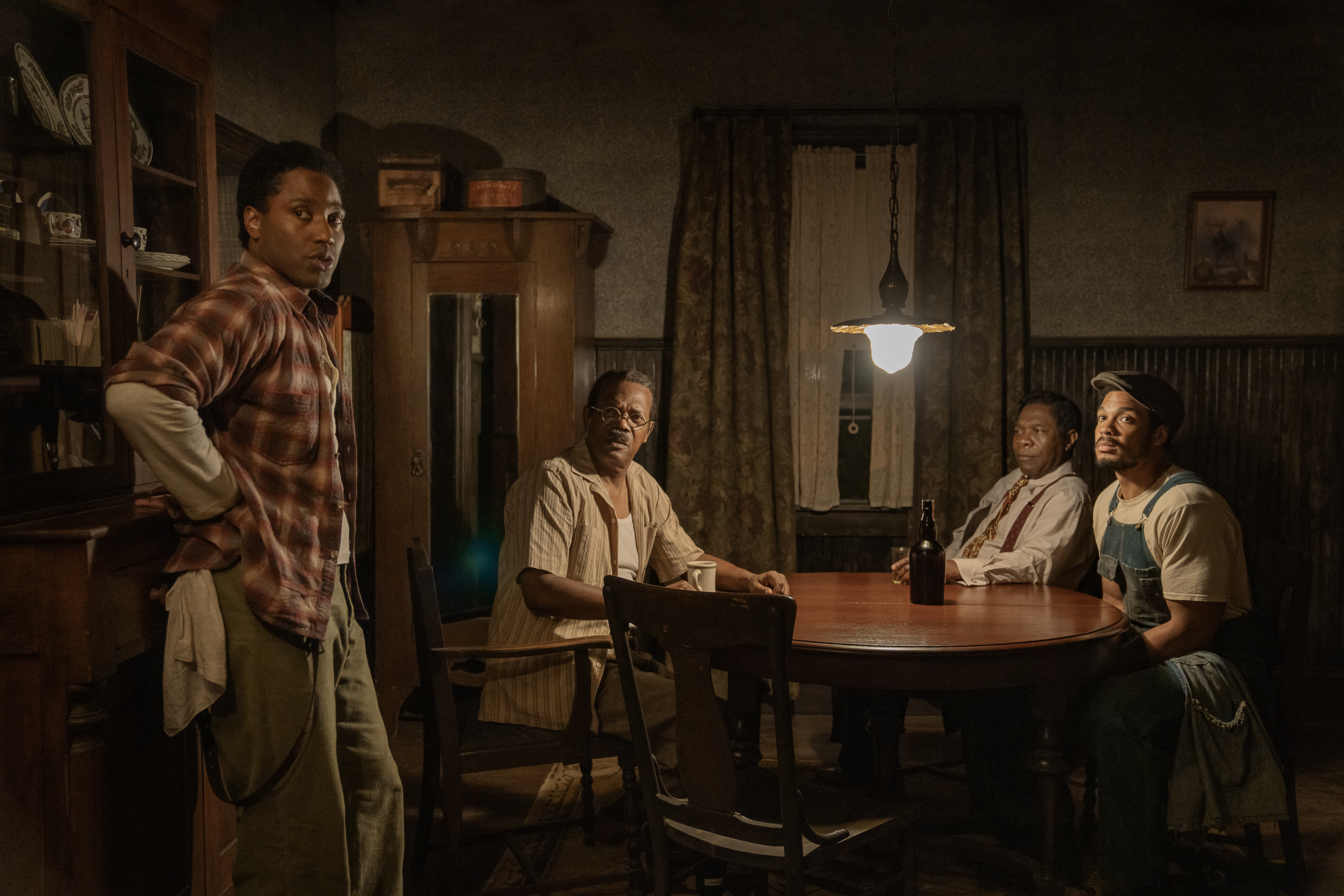 John David Washington, Samuel L. Jackson, Michael Potts, Ray Fisher, The Piano Lesson, thegrio.com