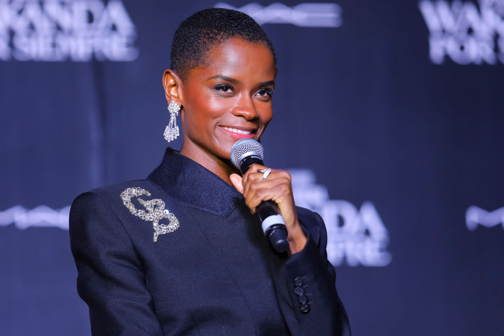 Actor Letitia Wright at Disney Presents Black Panther: Wakanda Forever in Mexico City