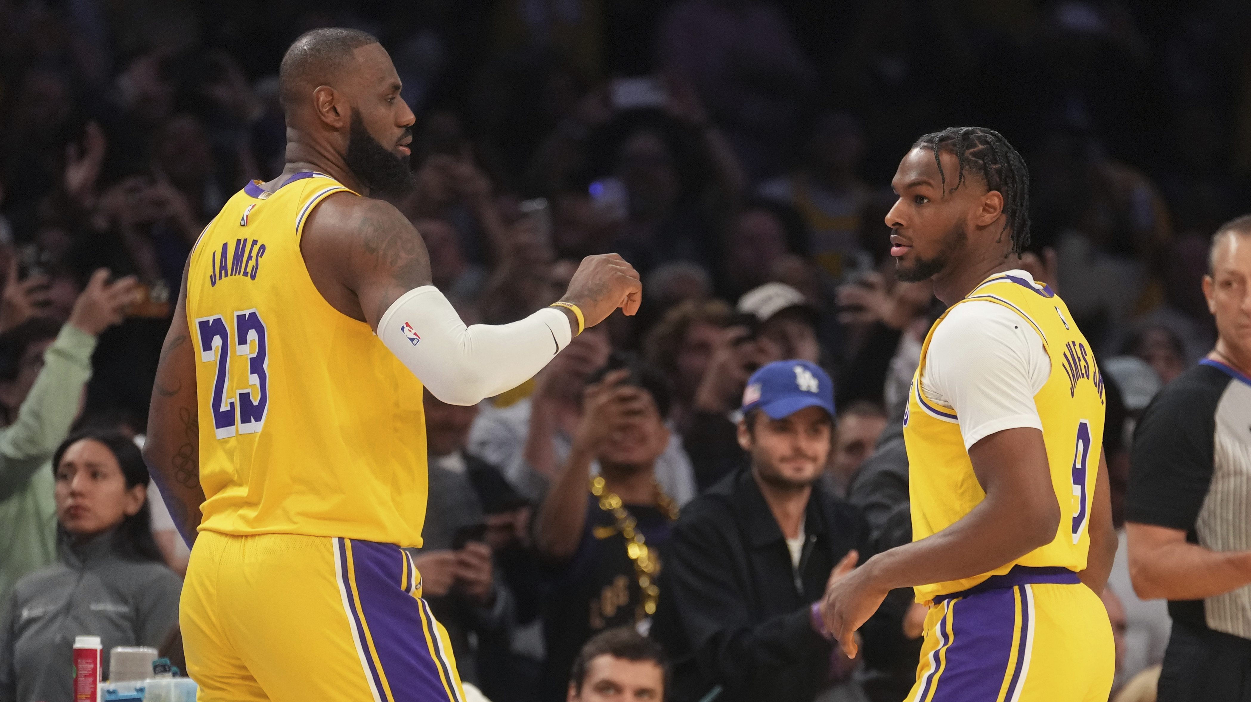 LeBron James, Bronny James, LeBron and Bronny James, LeBron and Bronny NBA, NBA father son players, NBA, 2024 NBA season, LeBron and Bronny Lakers, Los Angeles Lakers, NBA history, theGrio.com