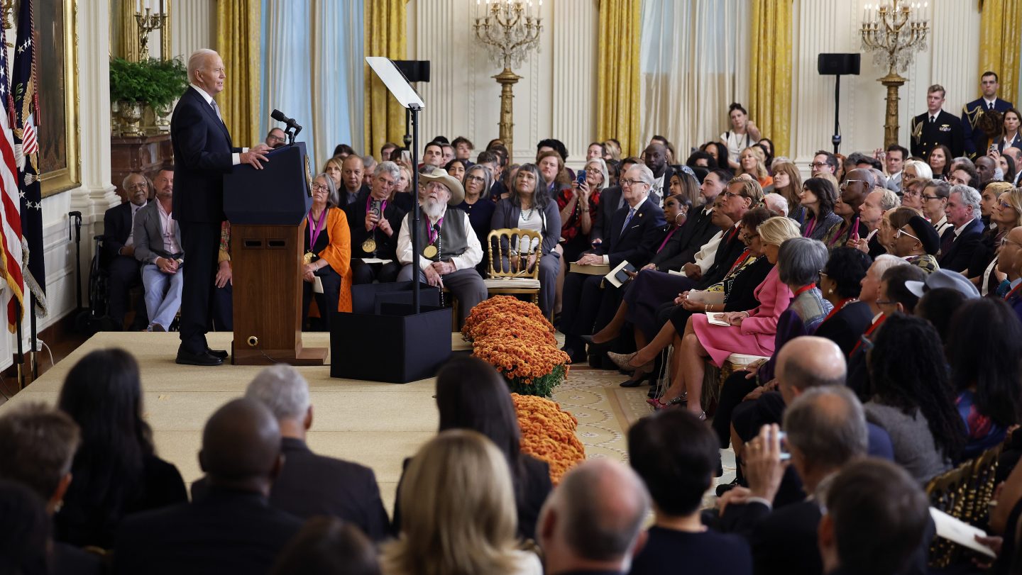 Joe Biden the National Medals of Arts, Joe Biden National Humanities Medals, Joe Biden National Arts and Humanities Reception, Missy Elliott National Arts and Humanities Reception, Queen Latifah National Arts and Humanities Reception, Spike Lee National Arts and Humanities Reception