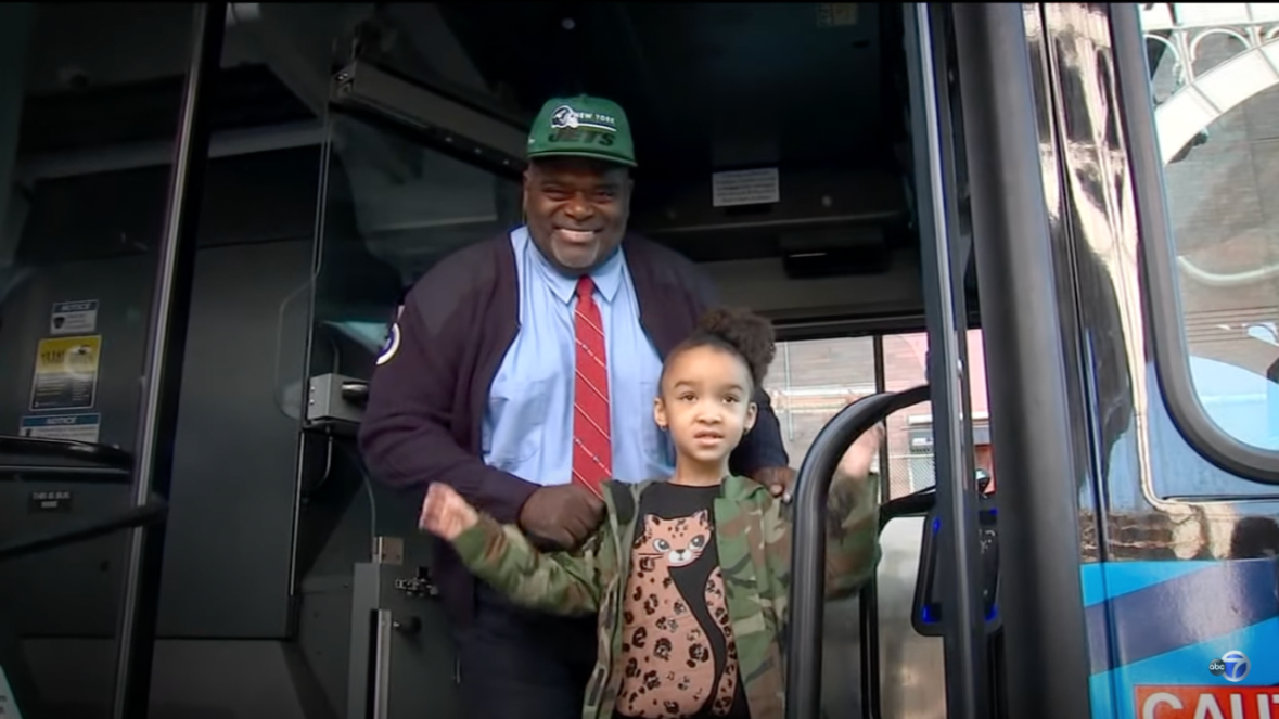 NYC Bus driver saves 5 year old girl, MTA bus driver saves little girl, Bus driver 5 year old girl reunion, MTA bus driver reunites with 5 year old girl theGrio.com