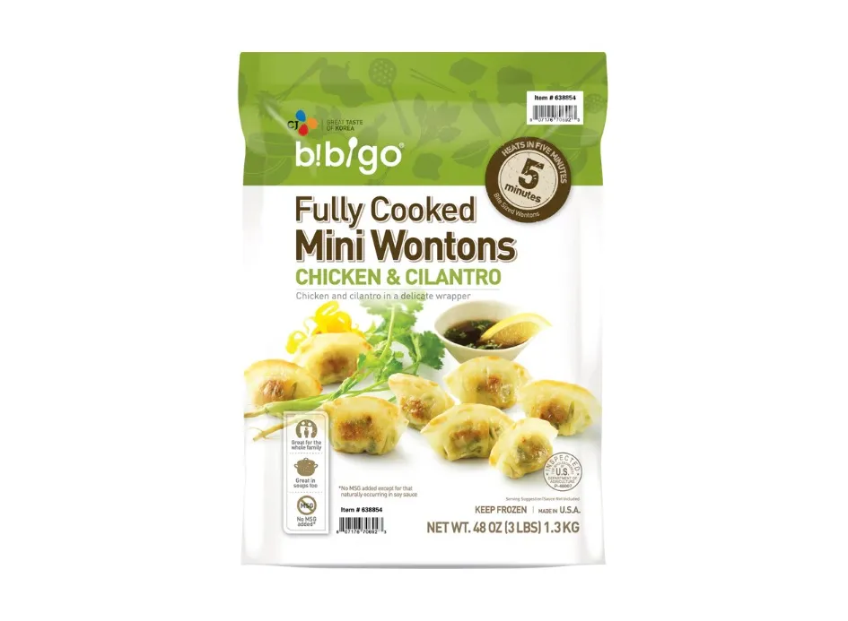 CJ Bibigo Chicken & Cilantro Mini Wontons