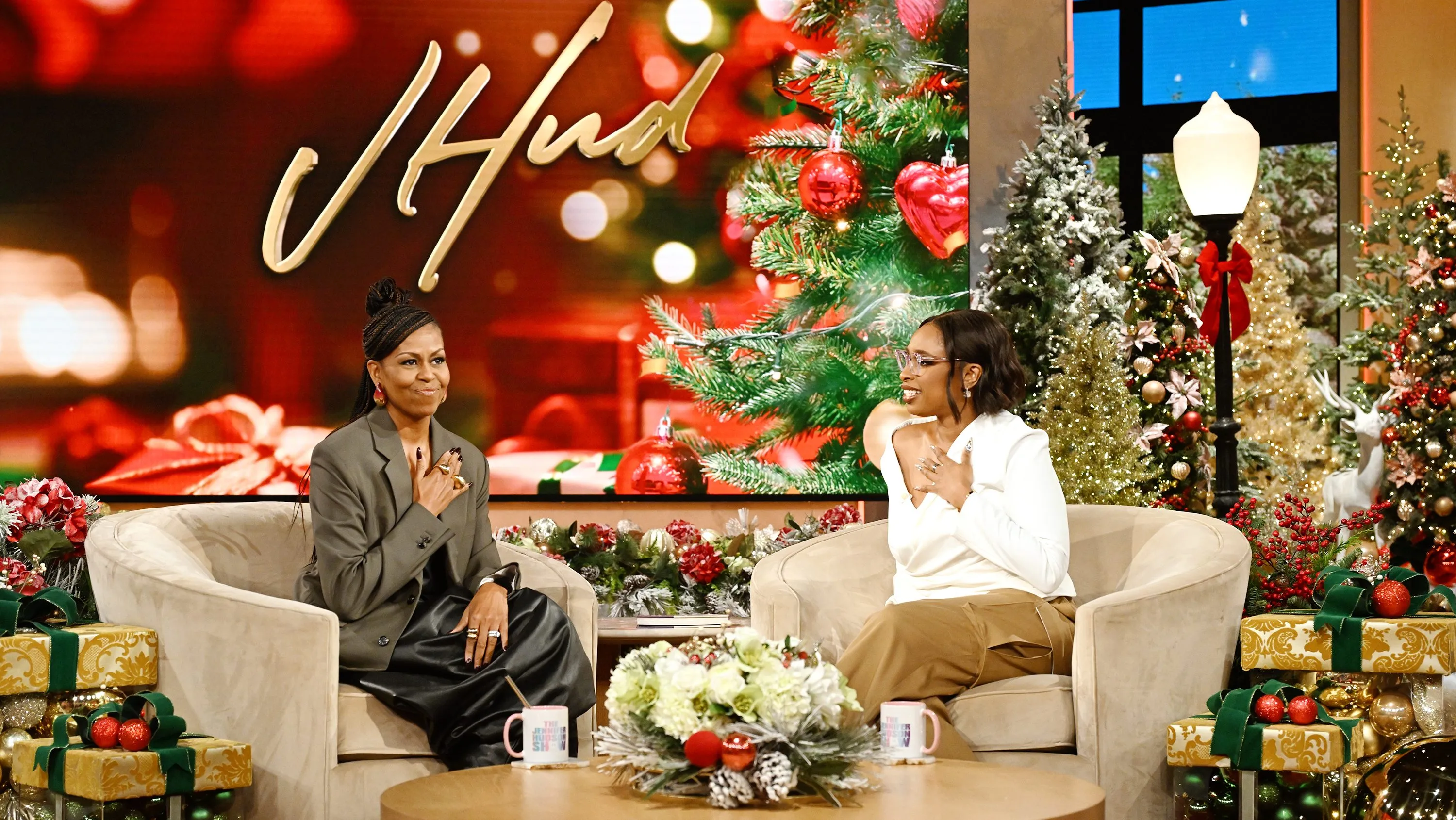 Michelle Obama Jennifer Hudson show, Michelle Obama Jennifer Hudson, Michelle Obama holiday traditions, How does the Obama family spend the holidays?, Obama Christmas traditions, Michelle Obama The Jennifer Hudson, Show, Michelle Obama gift-shopping theGrio.com