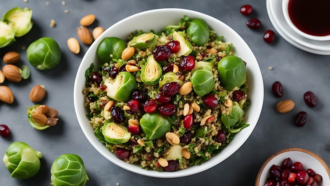 baked salad, baked salad TikTok, baked salad recipe, What is baked salad, Brussels sprouts salad, Brussels sprouts bowl, theGrio.com