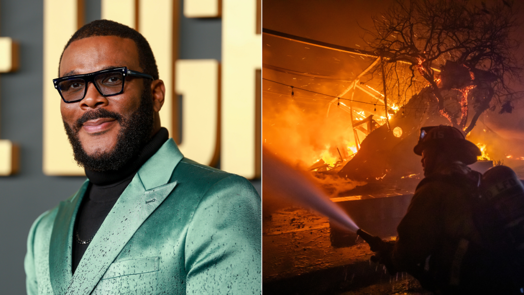 Tyler Perry LA Wildfires, Tyler Perry LA fires, LA fires insurance, LA wildfires insurance,Does insurance cover wildfires in LA?, Tyler Perry calls out insurance companies, Tyler Perry Insurance companies, LA wildfires, LA fires theGrio.com