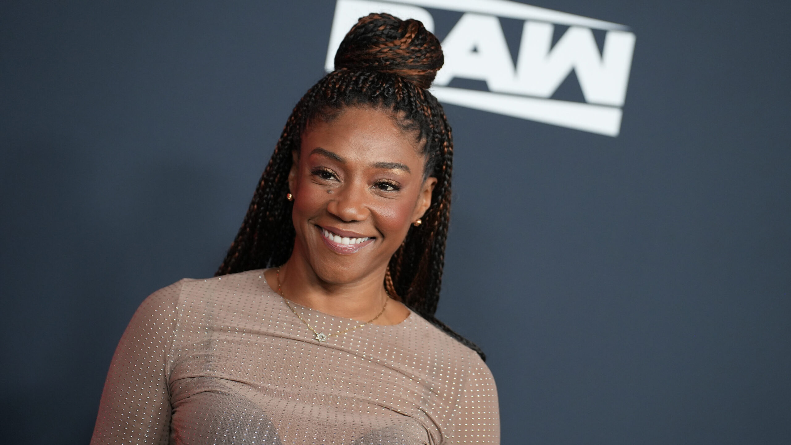 Tiffany Haddish returned to the Monse catwalk during NYFW after crashing it last year. This time she was invited Tiffany Haddish returned to the Monse catwalk during NYFW after crashing it last year. This time she was invited