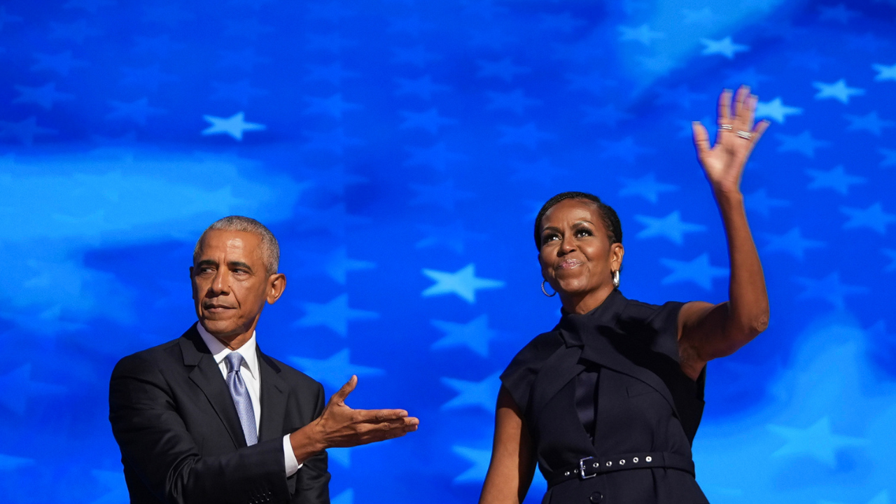 ‘That’s my man’: Michelle Obama swoons over Barack’s viral moment