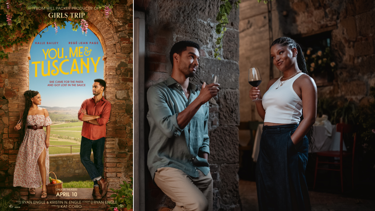 You, Me And Tuscany, Halle Bailey, Regé-Jean Page, You Me Tuscany movie, You me Tuscany Trailer, Halle Bailey new movie, You Me Tuscany 2026 theGrio.com